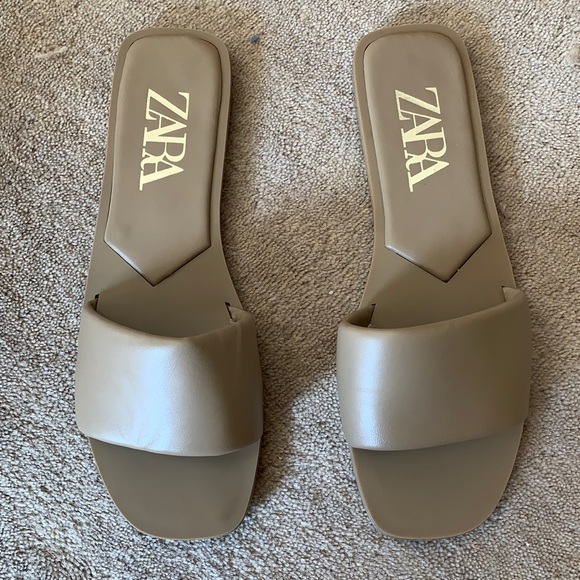 Zara Slide Sandals 38